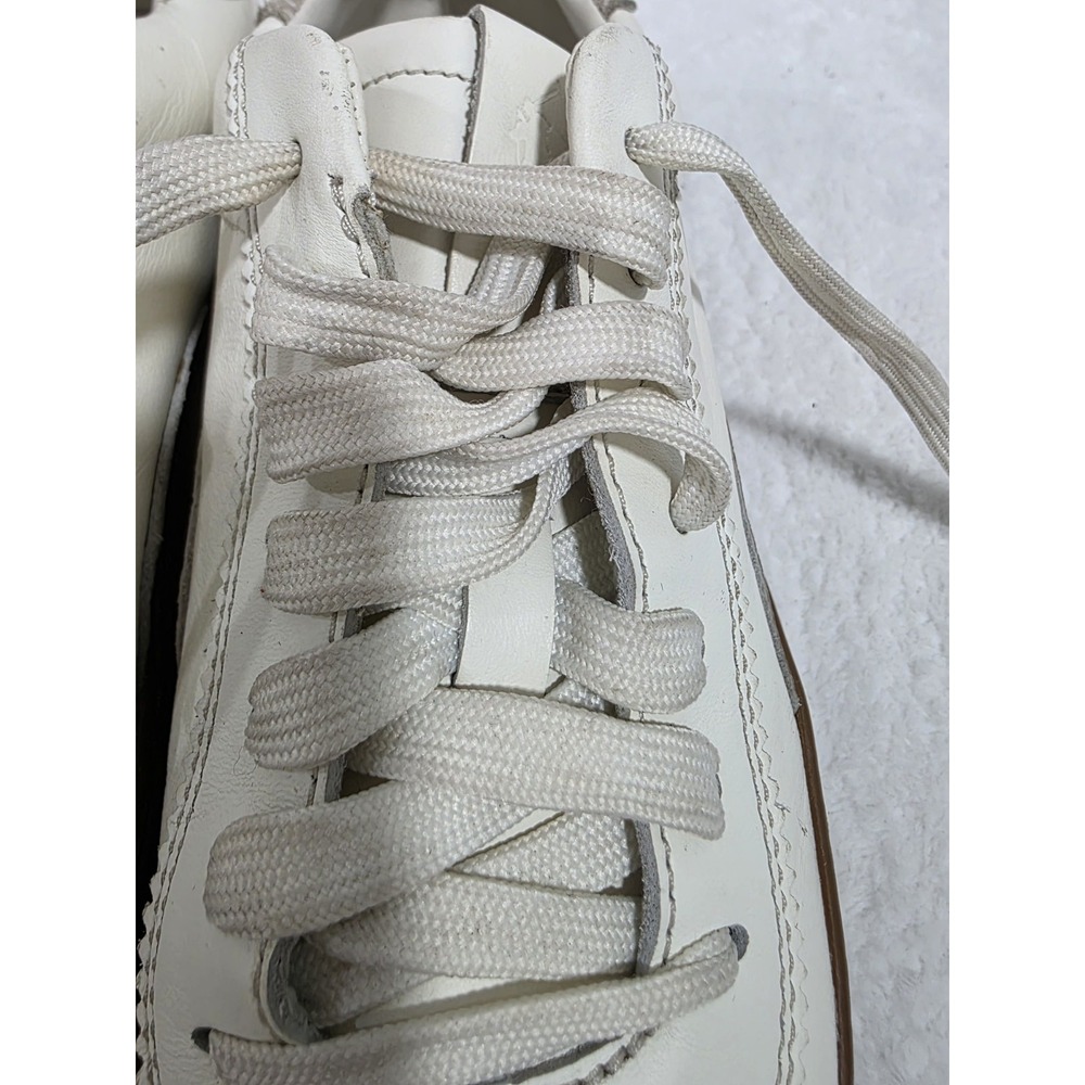Polo Ralph Lauren Jermain Green Leather Suede Lace Up Sneaker Shoe Mens 8D - Picture 5 of 14